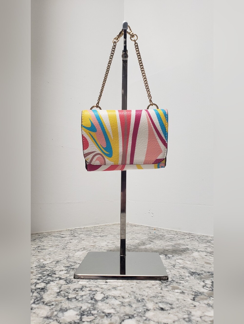Mini multicolor swirl Handbag Purse